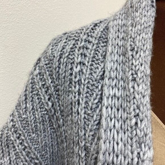 Elsamanda Grey Wool Blend Cardigan/Sweater Size Medium - Picture 5 of 8